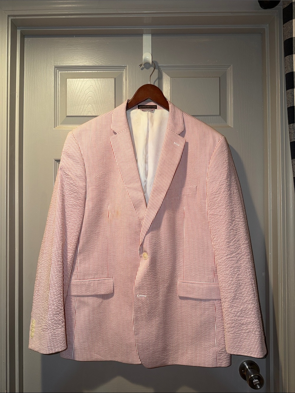 Tommy Hilfiger Seersucker Blazer 48R